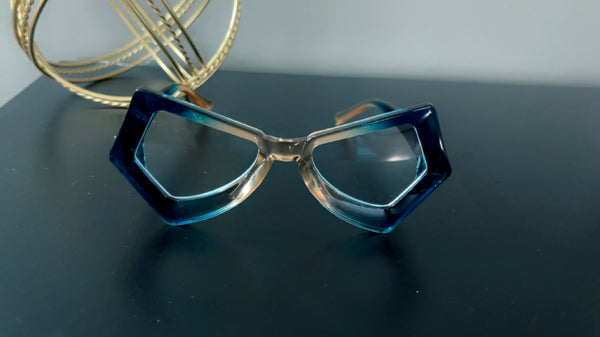 Blue -Gold Accent Frames