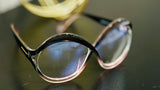 Black/Light Pink Wide Eye Frame