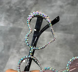 Vintage Heart Rhinestone Cat Eye Sunglasses