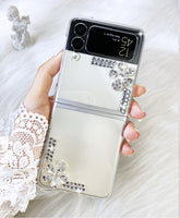 Luxury Bling Crystal Transparent Phone Case For Samsung Galaxy Z Flip